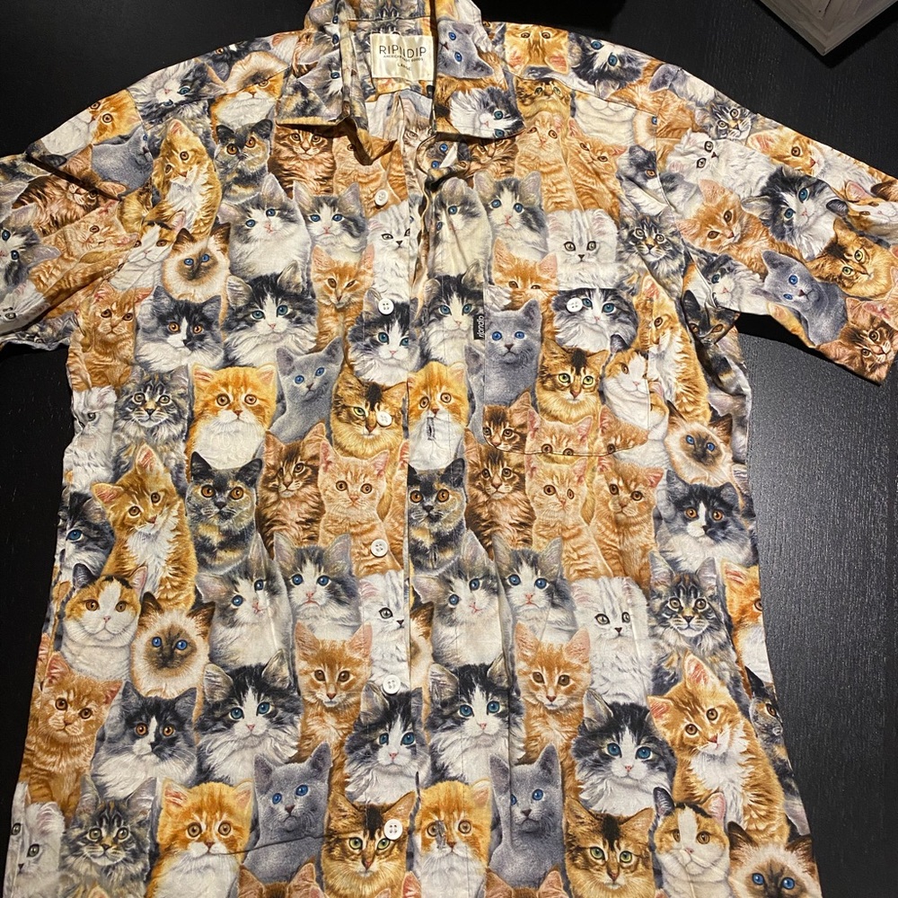 Ripndip Multicolor Cat Pattern Shirt